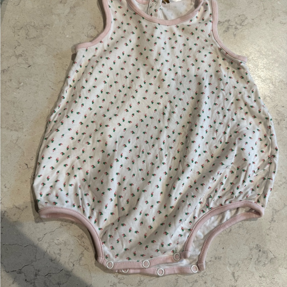 Beaufort Bonnet Floral Baby Romper 6-12mo